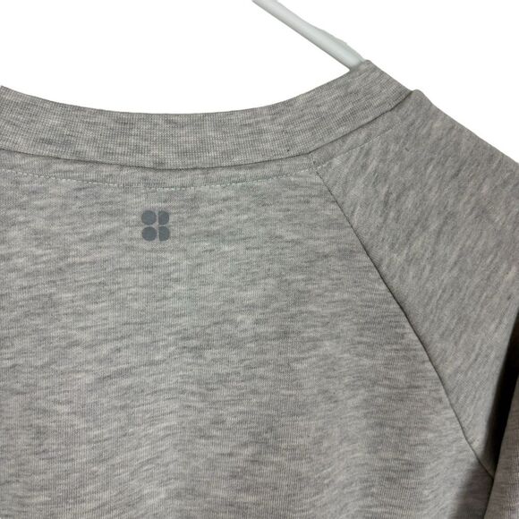 Sweaty Betty Superhero Gray Pullover Crewneck Sweater Women's Large - Picture 7 of 7